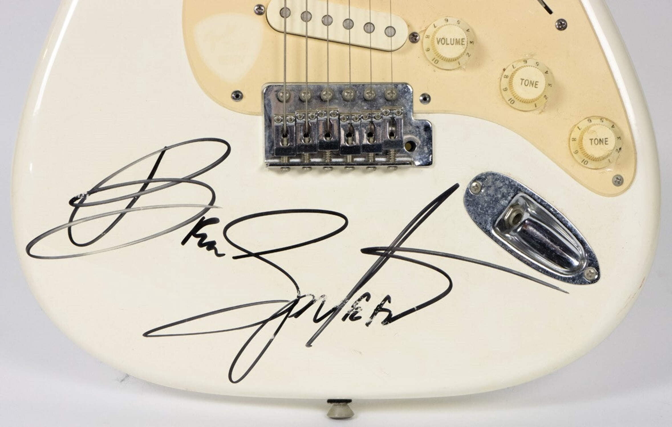 Bruce Springsteen Signed Fender Squire Stratocaster Guitar PSA DNA Huge Auto!
