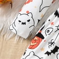 thumbnail image 5 of Coerni Halloween Christmas Dress Toddler Girls Dress Pumpkin Spider Ghost Print Dresses Long Sleeve A-Line Dress 2-8Y, 5 of 7