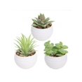 thumbnail image 3 of A Set Of 3 Miniature Artificial Succulent Plants, Green Plants In Black Pots, Made Of Pe, Faux Plant, Ideal For Desk Decoration, Home And Garden Decor, 3 of 4
