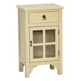 thumbnail image 4 of Vivian 1-Drawer, 1-Door Accent Cabinet with Paned Glass Inserts - Aqua, 4 of 10