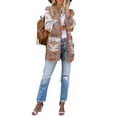 thumbnail image 4 of Bohemian Print Women Loose Casual Sweater Cardigan Coat, 4 of 5
