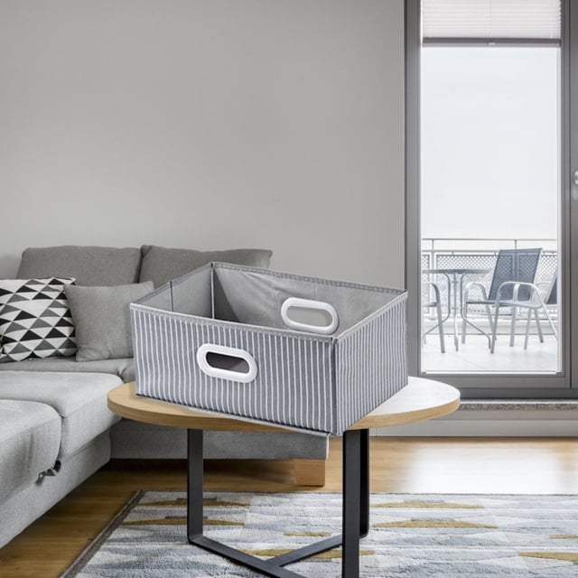 Boîte de Rangement pour Vêtements avec Poignée Pliable en Tissu Non Tissé pour Maison Garde-Robe Placard