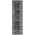 thumbnail image 3 of SAFAVIEH Evoke Ronald Bordered Runner Rug, Charcoal/Ivory, 2'2" x 11', 3 of 11
