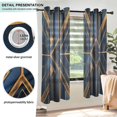 thumbnail image 3 of Yayeee Window Curtains Light Filtering 63"x52" Grommet Panel Pair Home Living Room Decor, Elegant Geometric Pattern, 3 of 7