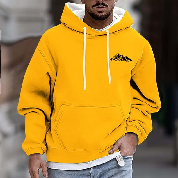 Dolkfu Sudadera con capucha para hombres, sudadera holgada con capucha, sudadera de manga larga para hombres en invierno XXXL
