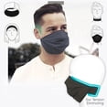 thumbnail image 4 of Cubierta Facial Banda Para La Cabeza Cuello Polaina Muñequera Algodón Lavable A Prueba De Polvo Cubierta Facial Diadema Para Correr Para Hombres Y Mujeres Ciclismo Al Aire Libre 4 En 1 Cateissary HA044846-01, 4 of 6