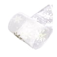 thumbnail image 1 of Awdenio Christmas Snowflake Snow Gauze Ribbon Holiday Packaging Cable Tie Decoration, 1 of 2