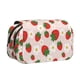 thumbnail image 1 of Disketp Strawberry Floral Estuche de Lápices de Doble Capa con Tapa Abatible y Cremallera, Organizador Escolar para Adolescentes y Adultos, 1 of 7