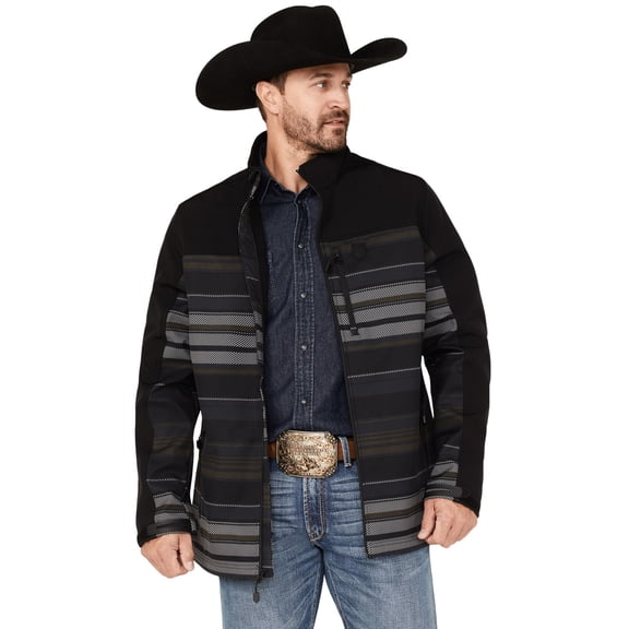 Rank 45 Men's 45&Reg; Prescott Printed Softshell Jacket - RMFA22O15-BLK