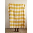 thumbnail image 2 of Shiraleah Yellow Two Sided Plaid Sierra Throw Blanket, 2 of 4