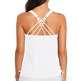 thumbnail image 5 of HAPIMO Women's Bikini Set Modest Coverage Swimming Use Ideal For Summer Water Activities Comfortable For All Day Wear White L, 5 of 6