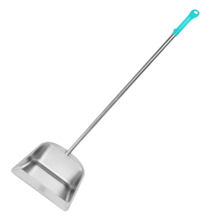 ETHZZLE Household Stainless Steel Dustpan for Kitchen and Office with Durable Long Handle