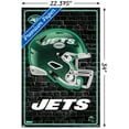 thumbnail image 3 of NFL New York Jets - Neon Helmet 23 Wall Poster with Pushpins, 22.375" x 34", 3 of 4