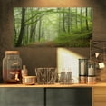 thumbnail image 1 of Early Green Fall Forest - Landscape Photo Canvas Art Print, 1 of 3
