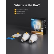 Govee 1600 Lumens Smart Light Bulbs, A21 LED Bulbs 100W Equivalent for Living Room, RGBWW Color Changing Light Bulbs Compatible with Matter, Alexa & SmartThings, CRI 90, E26 Base, 2.4GHz Only, 2-Pack
