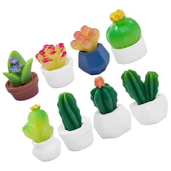 8 Pcs Tiny Animals Things Micro Landscape Decoration