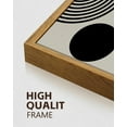 thumbnail image 5 of Black Abstract Wall Art Framed Canvas Painting Artwork Geometry Minimalist Sun Lines for Office Dining Room Hallway 24x36in Natural Framed, 5 of 8