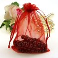 thumbnail image 2 of CMAJOR Organza Bags 100pcs Satin Drawstring Wedding Favor Jewelry Candy Watch Party Gift Pouch (3" x 4", Red), 2 of 2