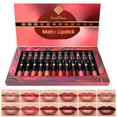 thumbnail image 1 of Set de maquillaje CoralBeau Matte Lipstick 12 piezas con cosméticos, 1 of 6