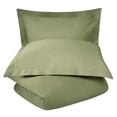 thumbnail image 2 of BNM Cotton Blend Duvet Set, King/ California King, Sage, 2 of 4