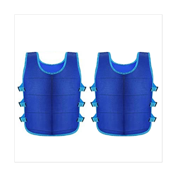 2 Pcs Cooling Vest With 48 Pcs Ice Pack Adjustable Ice Vest for Men Women Hot Weather Working Running Fishing Cycling