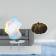 thumbnail image 2 of Cojín decorativo de maquillaje con espejo de calabaza acrílico ondulado, moderno cojín de Halloween para baño, dormitorio, pared o sofá, 2 of 8