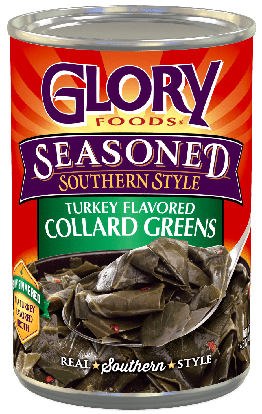 Glory Foods Seasoned Southern Style Turkey Flavored Collard Greens