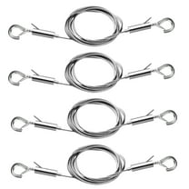 4Pcs 2m x 1.5mm Adjustable Picture Hanging Wire Kit,Heavy Duty Stainless Steel Rope for Hanging Mirrors,Frames,Lamps,Holds Up to 66lbs(30kg)