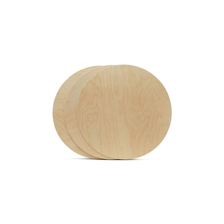 Wood Discs for Crafts, 4 x 1/16 inch, Pack of 25 Unfinished Wood Circles, by Woodpeckers