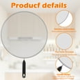 thumbnail image 6 of 4 Pieces Stainless Steel Splatter Guard Set (13", 11.4", 9.8", 7.4") - Fine Mesh Splatter Screen with Comfort Grip Handles, Grease & Oil, Splatter Screen for Frying Pan Cooking Pots, 6 of 9