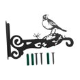 thumbnail image 3 of Colgador de plantas de pared de metal con silueta de animal multifuncional con tornillos para Pájaro, 3 of 9