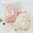 thumbnail image 2 of LinYooLi Big Capacity Women Backpack Fashion Color Matching Small Backpack Ladies Shoulder Crossbody Bag Soft Leather Female Mini, 2 of 6
