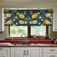 thumbnail image 3 of Yayeee Kitchen Curtains Tier Set of 2 Light Filtering 57"x24" Over Sink Window Panels, Green Lemons, 3 of 7