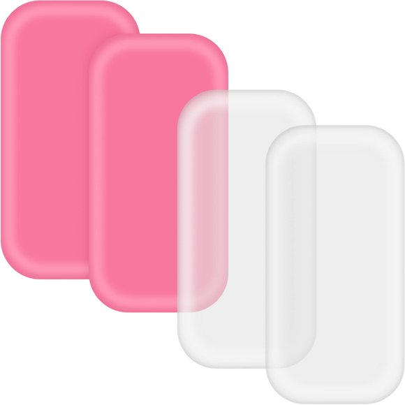 4 Piezas Almohadillas de Silicona para Pestañas Rectángulo Almohadilla de Extensión de Pestañas de Silicona Soporte para Pestañas Postizas Sueltas Junta de Injerto de Pestañas Paleta Almohadilla de Si