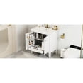 thumbnail image 4 of 30" Vanity with Sink, Solid Wood & Painted Surface / Vintage Look, Easy Plumbing Access, 4 of 6