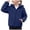 Navy, variant on BOBOGOJP Kids Hooded Fleece Jacket Boys Girls Full Zip Hoodie Toddler Coat 3-12Years Navy,Size 13-14 Years