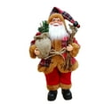 thumbnail image 2 of Todaioua Clearance Christmas Sitting Santa Hand Crafted Coat Santa Claus Figurines Doll with Gift Bag and Presents Christmas Decoration for Home Office Table Xmas Party Ornament Gift, 2 of 4
