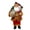 Brown, variant on Wdhugt Christmas Santa Claus Doll Table Decoration Country Plaid 12 Inch 17X10X30Cm Cloth And Plastic Holiday Decor Gift 1-Piece Christmas Santa Claus Doll Brown
