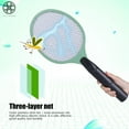 thumbnail image 3 of Luxtrada Electric Fly Swatter Electric Bug Pest Insect Fly Wasp Handheld Racket Zapper Killer Mosquito Swatter, 3 of 6