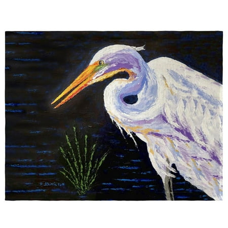 

Betsy Drake PM1346 14 x 18 in. Palette Great Egret Place Mat - Set of 4
