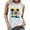 Tank Tops for Women Plus Size-White, variant on Homenesgenics Tank Tops with Built in Bras Women's Fashion Casual Printed Sleeveless Blouse Round Neck Pullover White S