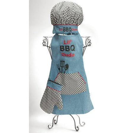 Manual Woodworkers & Weavers Izzy's Busy Lil Bib Dude Apron (Set of 3)