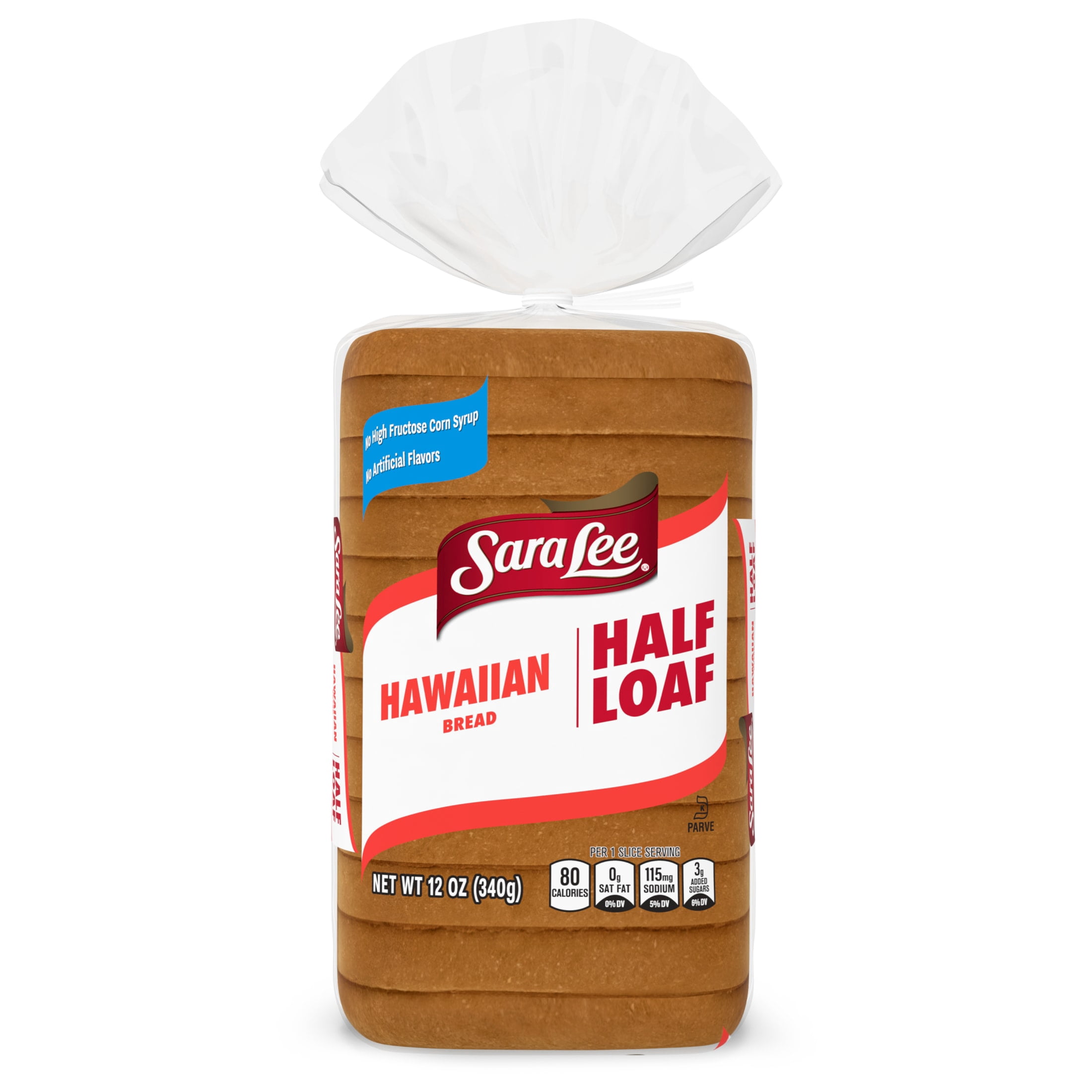 Sara Lee Hawaiian Bread, Half Loaf, 12 oz