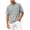 Gray, variant on Men's Crew Neck Short Sleeve T-Shirt, Loose Fit Basic Tee with Ripped Destroyed Hem Detail Casual Tops for Daily Hip Hop Streetwear