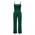 thumbnail image 5 of Solid Color Sleeveless Sparkly Slim Fit Fashion Jumpsuit For Women Womens Rompers Pants off Shoulder Outfits for Women Mesh Jumpsuit Denim Romper for Women Womens Rompers And Jumpsuits Dressy plus, 5 of 5