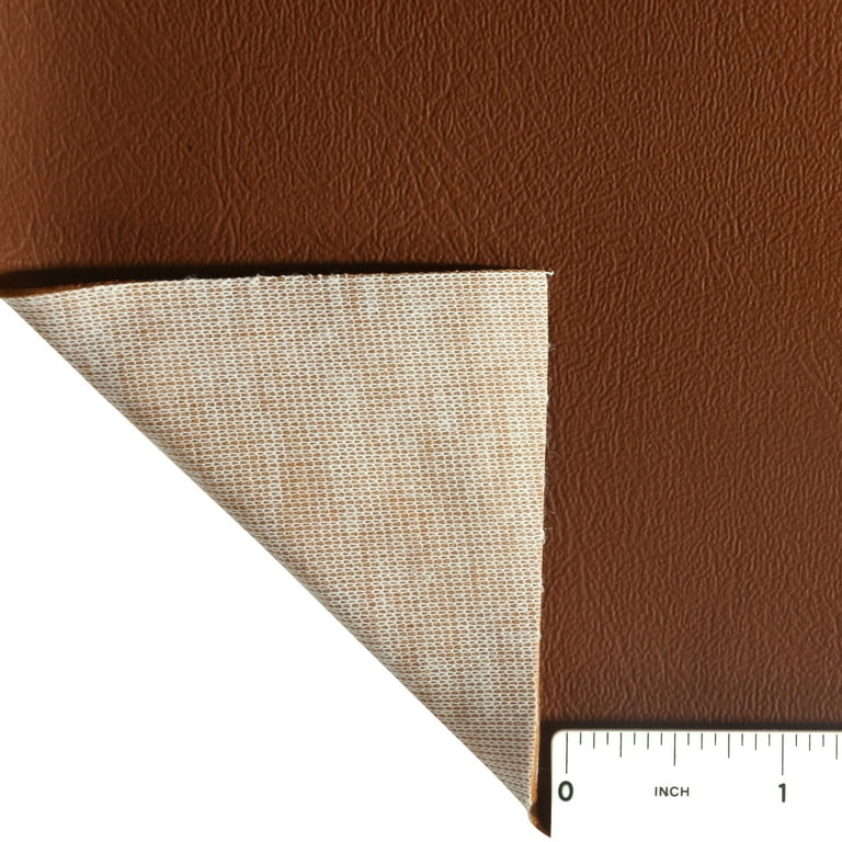 Brown Saddle Faux Leather Fabric