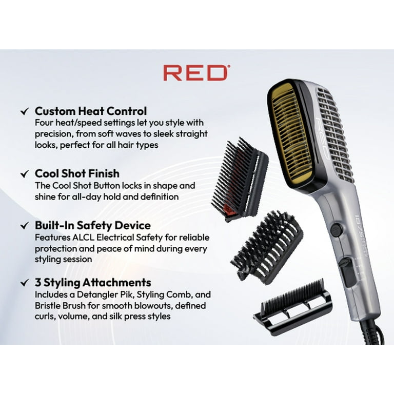 Red by Kiss 1875 Ceramic Ionic Hair Styler, Blow Dryer with