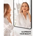 thumbnail image 7 of Bathroom Mirror, Metal Framed Wall Mirror, Modern Mirrors Wall Mounted for Bathroom, Farmhouse, Hangs Vertically or Horizontally, 7 of 7