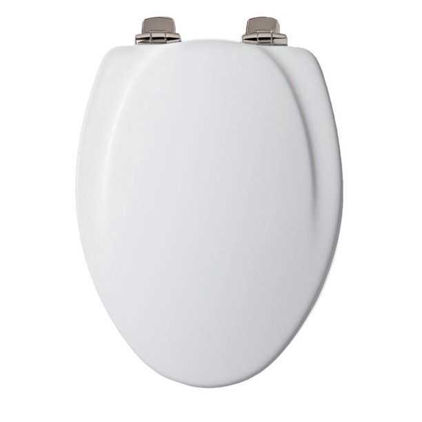Mayfair Slow Close Elongated White Molded Wood Toilet Seat Walmart
