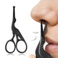 thumbnail image 2 of Safety Round Head Stainless Steel Nose Hair Scissors, Bionic Crane Type Beauty Scissors for Eyebrows, Nose Hair, Beard, Ear Hair, Stainless Steel Eyebrow Scissors, 2 of 10